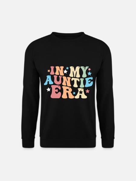 In Der Ära Meiner Tante Baby-ankündigung - Unisex Pullover - Schwarz