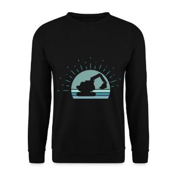 Excavatrice enfants - Sweat-shirt Unisexe - noir - Devant - Alina (178cm) & Michal (187cm)