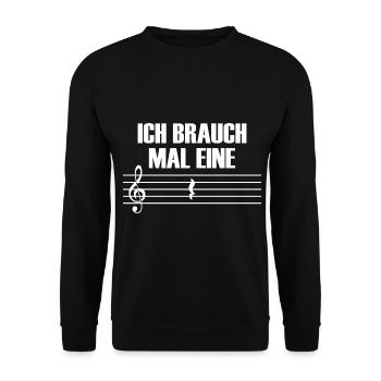 Musiklehrer Pause Geburtstag Weihnachten Geschenk - Unisex Pullover - Schwarz - Vorne - Alina (178cm) & Michal (187cm)