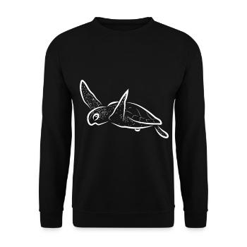 Tortues - Sweat-shirt Unisexe - noir - Devant - Alina (178cm) & Michal (187cm)