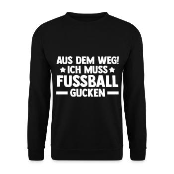 Fußballer Fußballmannschaft Deutschland Fußball - Unisex Pullover - Schwarz - Vorne - Alina (178cm) & Michal (187cm)