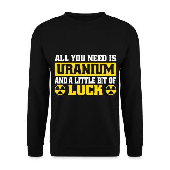 Nuclear Engineer Nuclear Technology Nuclear Energy - Unisex Sweatshirt - black - Front - Alina (178cm) & Michal (187cm)