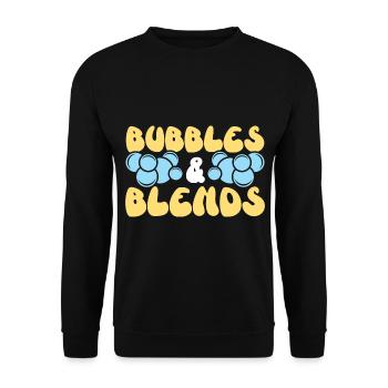 Bubbles & Blends Handmade Soap Soap Seif - Unisex Sweatshirt - black - Front - Alina (178cm) & Michal (187cm)