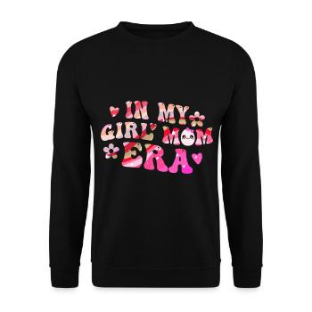 Dans l’annonce de ma fille maman Baby Girl - Sweat-shirt Unisexe - noir - Devant - Alina (178cm) & Michal (187cm)