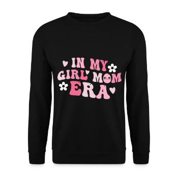 Dans l’annonce de ma fille maman Baby Girl - Sweat-shirt Unisexe - noir - Devant - Alina (178cm) & Michal (187cm)