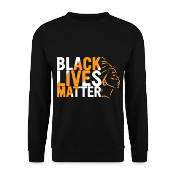 Black History Month Black History - Unisex Sweatshirt - black - Front - Alina (178cm) & Michal (187cm)