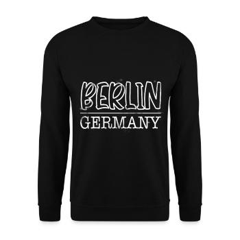 Berlin - Unisex Sweatshirt - black - Front - Alina (178cm) & Michal (187cm)