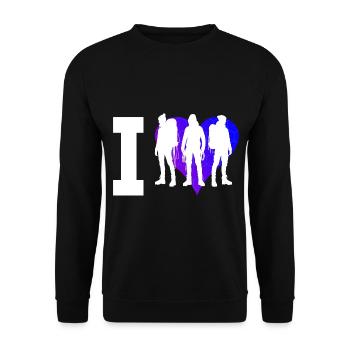Climber Bouldering Women Bouldering - Unisex Sweatshirt - black - Front - Alina (178cm) & Michal (187cm)