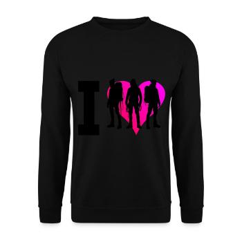 Escalade Hommes Grimpeurs de bloc Bloc - Sweat-shirt Unisexe - noir - Devant - Alina (178cm) & Michal (187cm)