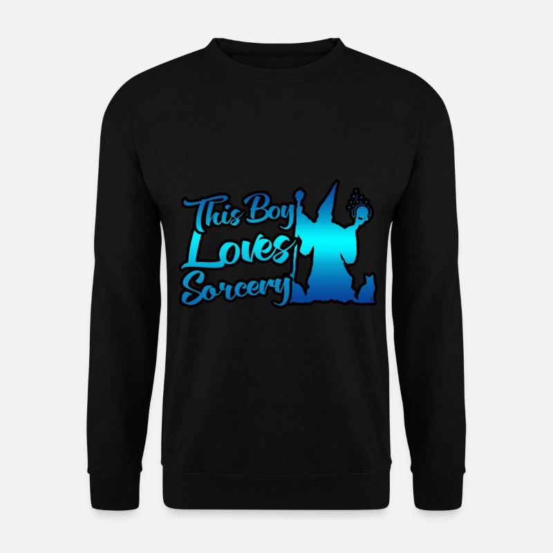 This boy loves magic - Unisex Sweatshirt - black