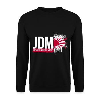 If one day the speed kills me.. / Paul Walker JDM - Unisex Pullover - Schwarz - Vorne - Alina (178cm) & Michal (187cm)