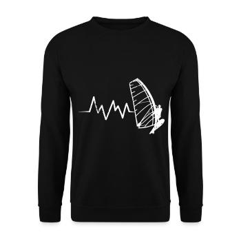 Kitesailing - Unisex Sweatshirt - black - Front - Alina (178cm) & Michal (187cm)