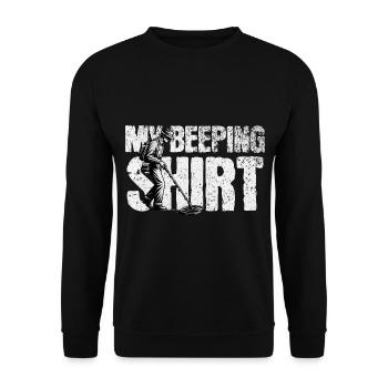 Sondeln Metalldetektor - Unisex Pullover - Schwarz - Vorne - Alina (178cm) & Michal (187cm)