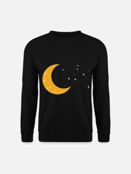 Mond - Unisex Pullover - Schwarz