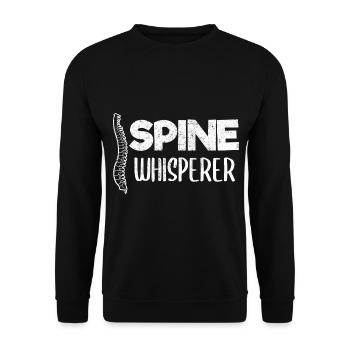 Chiropraticien Physiothérapeute murmure je cadeau - Sweat-shirt Unisexe - noir - Devant - Alina (178cm) & Michal (187cm)