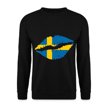 Schweden - Unisex Pullover - Schwarz - Vorne - Alina (178cm) & Michal (187cm)