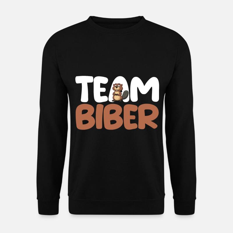Nagetier Biberliebhaber Biber - Unisex Pullover - Schwarz
