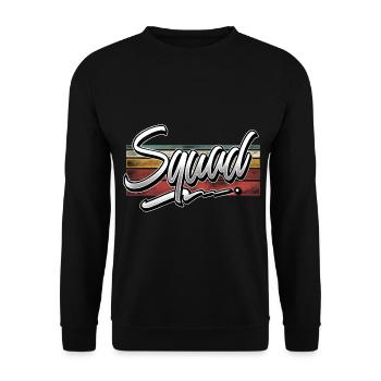 Squad - Unisex Sweatshirt - black - Front - Alina (178cm) & Michal (187cm)