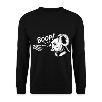 Koala Boop Skeleton Hand Koala Animal Lover Koalas - Unisex Sweatshirt - black - Front - Alina (178cm) & Michal (187cm)