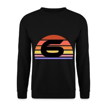 6 - Unisex Pullover - Schwarz - Vorne - Alina (178cm) & Michal (187cm)