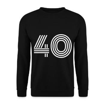 40 - Unisex Sweatshirt - black - Front - Alina (178cm) & Michal (187cm)