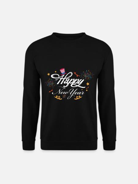 Happy New Year - Unisex Pullover - Schwarz