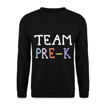 Équipe Pre-K Kindergarten Kindergarten Preschool Teacher - Sweat-shirt Unisexe - noir - Devant - Alina (178cm) & Michal (187cm)