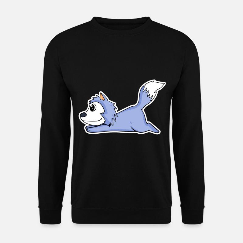 Loup coucheur - Sweat-shirt Unisexe - noir