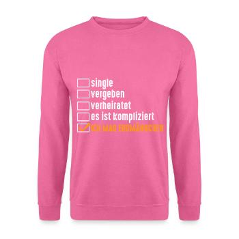 Erdmännchen - Unisex Pullover - Pink - Vorne
