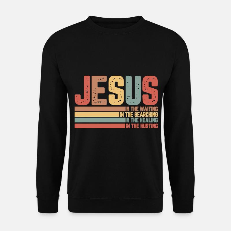 Jesus - Unisex Pullover - Schwarz