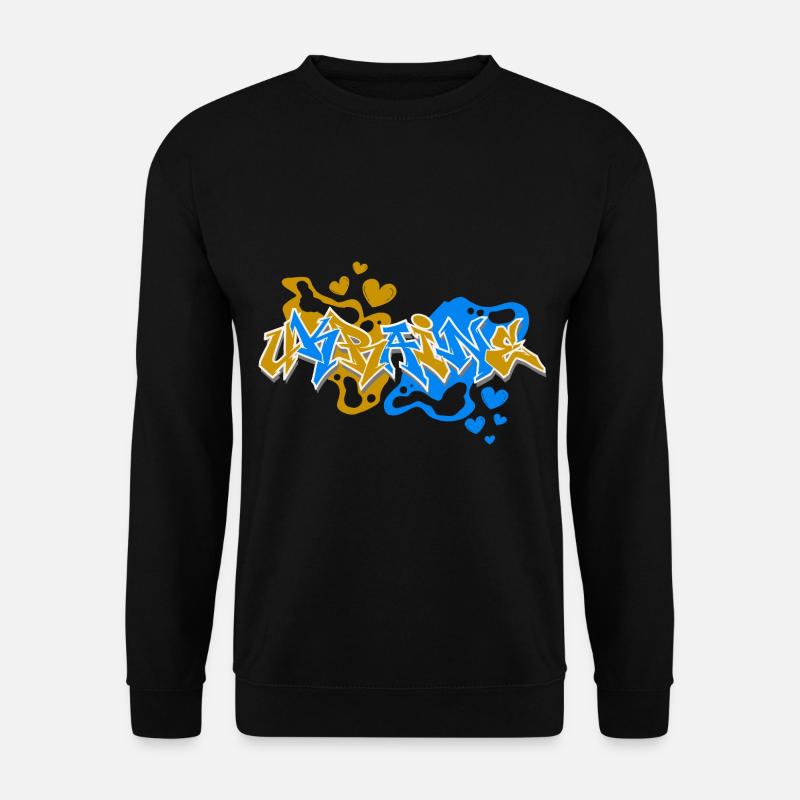 Ukraine Graffiti - Unisex Pullover - Schwarz