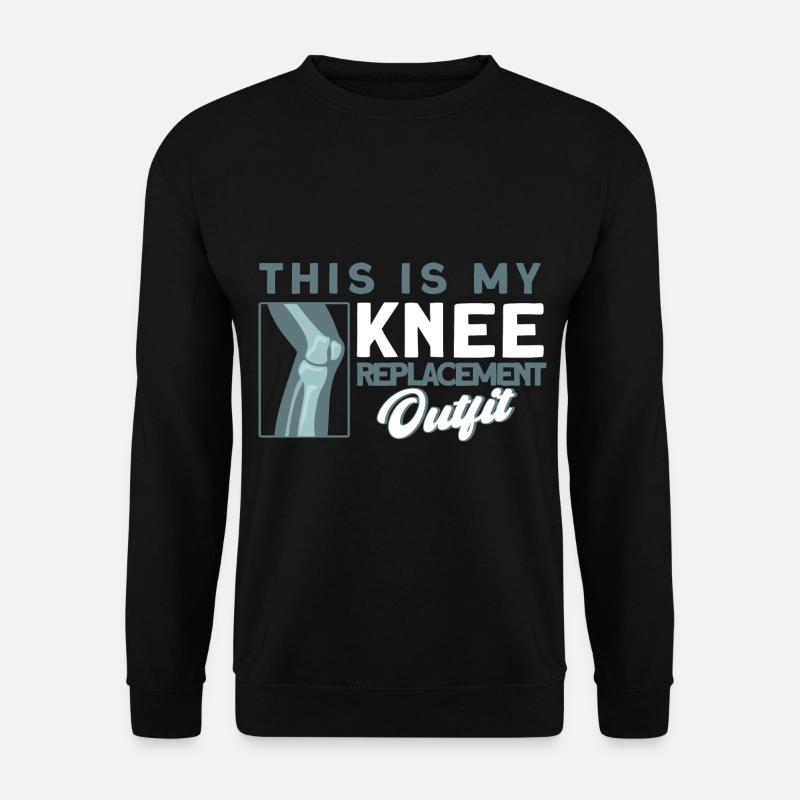 Patient Knie Operation Bionisches Knie - Unisex Pullover - Schwarz
