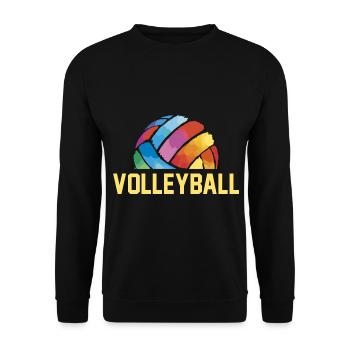 Volleyball - Unisex Sweatshirt - black - Front - Alina (178cm) & Michal (187cm)