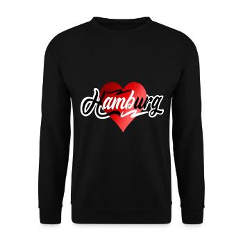 Hambourg - Sweat-shirt Unisexe - noir - Devant - Alina (178cm) & Michal (187cm)