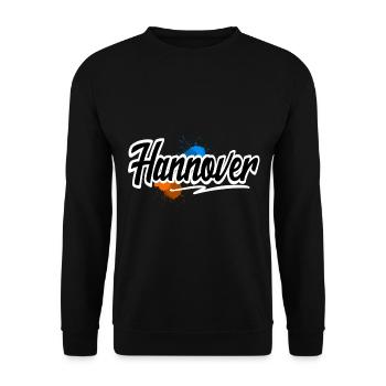 Hanover - Unisex Sweatshirt - black - Front - Alina (178cm) & Michal (187cm)