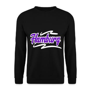 Hamburg - Unisex Sweatshirt - black - Front - Alina (178cm) & Michal (187cm)