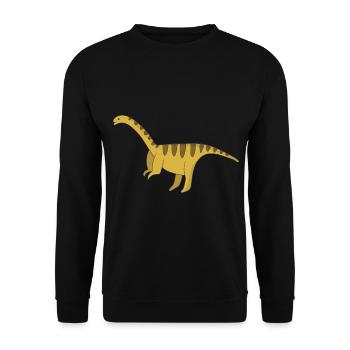 Dinosaur herbivores - Unisex Sweatshirt - black - Front - Alina (178cm) & Michal (187cm)