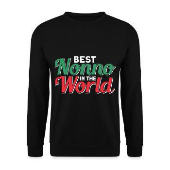 Großvater Vintage Großvater Opa - Unisex Pullover - Schwarz - Vorne - Alina (178cm) & Michal (187cm)