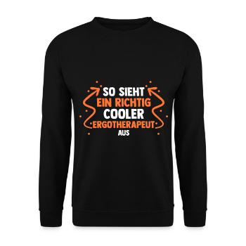 Ergotherapie Ergotherapeut - Unisex Pullover - Schwarz - Vorne - Alina (178cm) & Michal (187cm)
