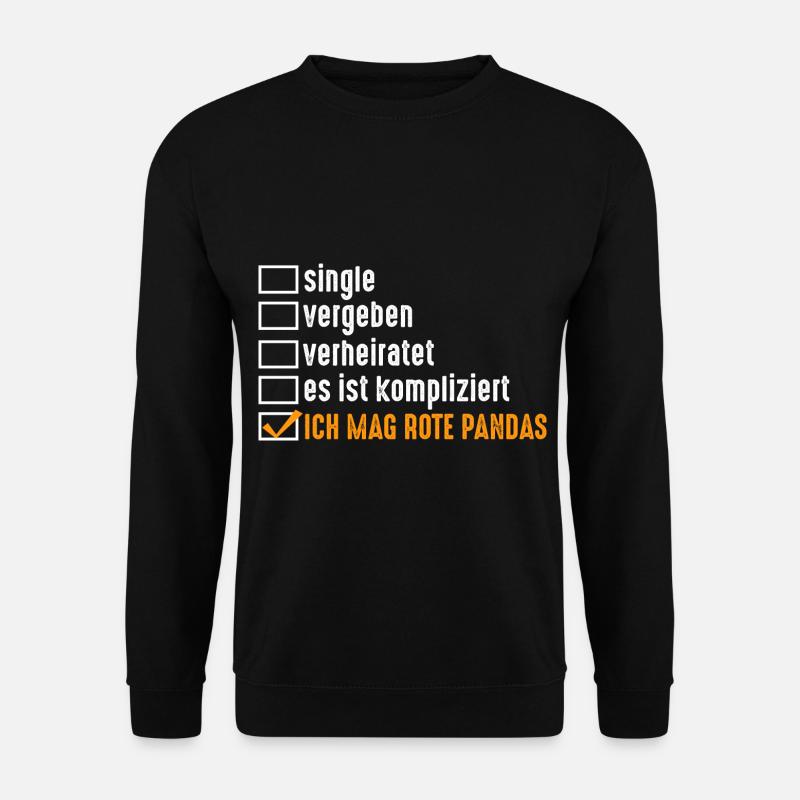 Roter Panda - Unisex Pullover - Schwarz