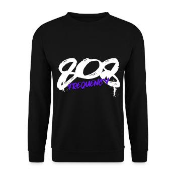 808 Synthesizer Analog Drum Machine - Unisex Sweatshirt - black - Front - Alina (178cm) & Michal (187cm)