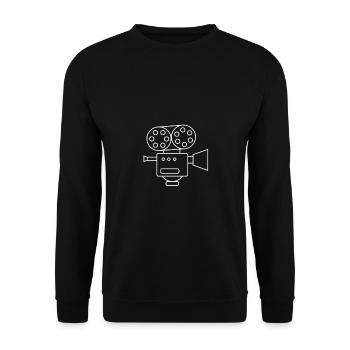Kamera Klassik - Unisex Pullover - Schwarz - Vorne - Alina (178cm) & Michal (187cm)