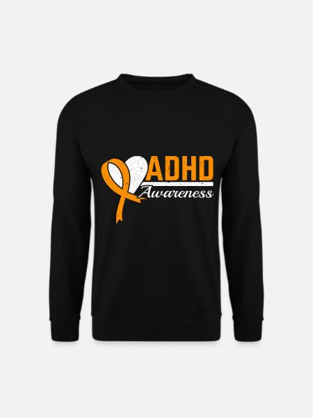ADHD Awareness Nuerodiversity Thinking Differently - Unisex Sweatshirt - black
