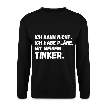 Pferd Reitsport Reiten Pferdesport Tinker - Unisex Pullover - Schwarz - Vorne - Alina (178cm) & Michal (187cm)