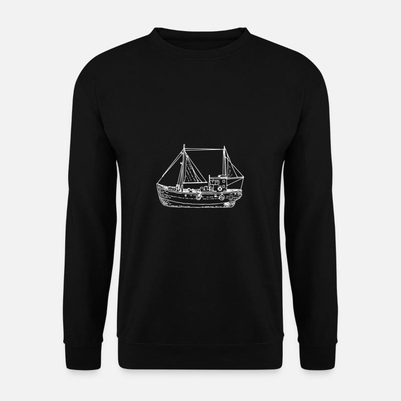 fishing boat - Unisex Sweatshirt - black