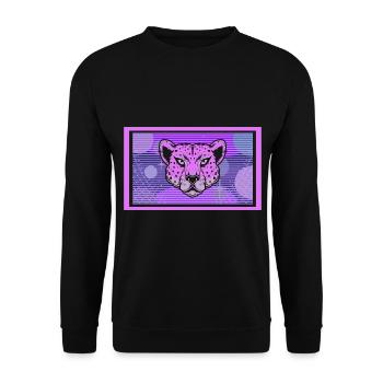 Cheetah Whisperer Wildlife Animal Zookeeper - Unisex Sweatshirt - black - Front - Alina (178cm) & Michal (187cm)