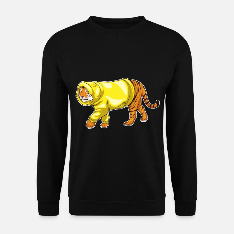 Tiger Hoodie - Unisex Pullover - Schwarz