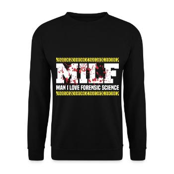 Forensic Scientist Forensic Forensic Science - Unisex Sweatshirt - black - Front - Alina (178cm) & Michal (187cm)