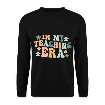 Pendant mon apprentissage d’enseignant - Sweat-shirt Unisexe - noir - Devant - Alina (178cm) & Michal (187cm)