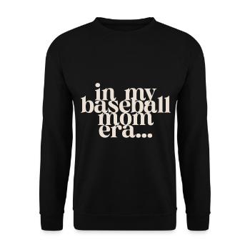 À l’époque de ma maman de baseball - Sweat-shirt Unisexe - noir - Devant - Alina (178cm) & Michal (187cm)